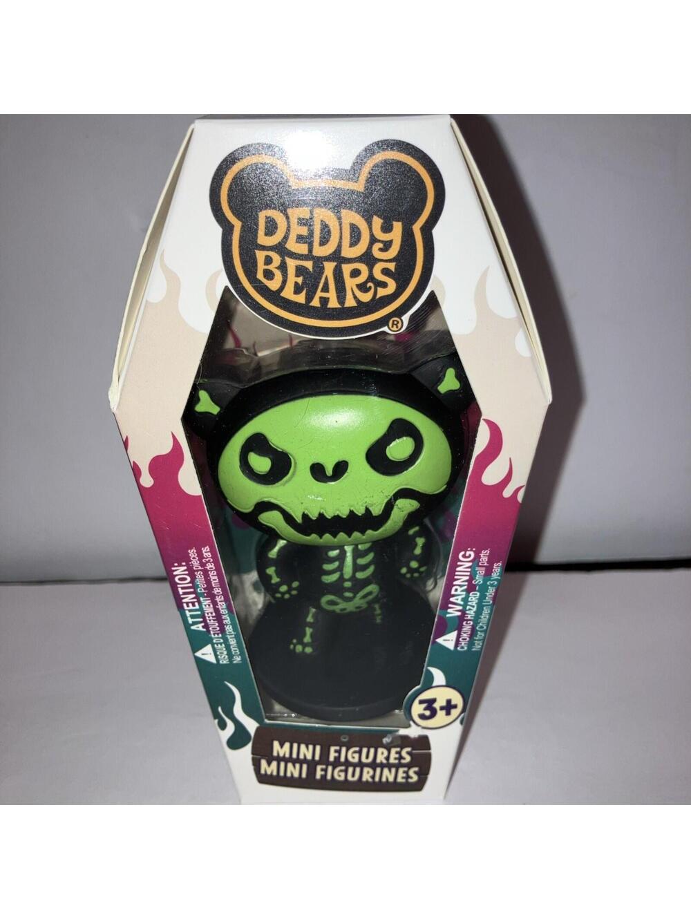 Deddy Bears Bones Mini Figure Horror Green Collectible